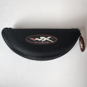 Wiley X Sunglasses Case Only Zip Around Carry Case Hardshell Black Red Interior